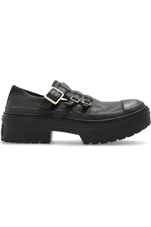 Converse Schoenen, Dames, Zwart, 37 EU, Leer, Schoenen Chuck Taylor All Star Lugged Heel Mary Jane Platform