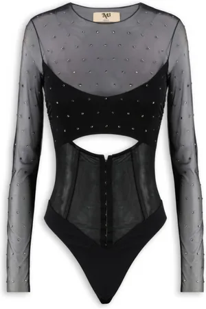 ANIYE BY Tops, Dames, Zwart, S, Katoen, Zwart Topje