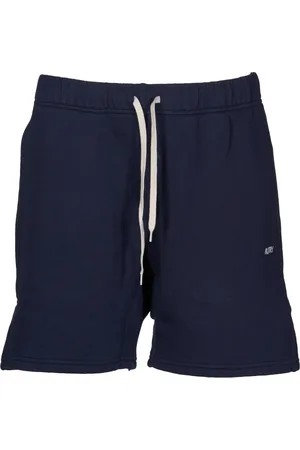 Autry Korte broeken, Heren, Blauw, S, Katoen, Shorts met trekkoord en dubbele stiksels