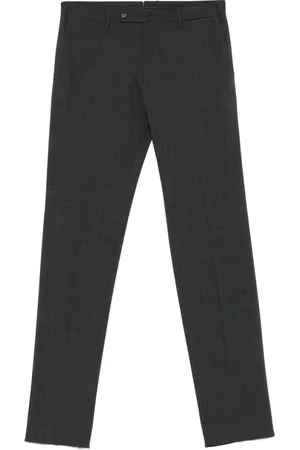 Incotex Broeken, Heren, Grijs, 2Xl, Antracietgrijze Geknoopte Broek
