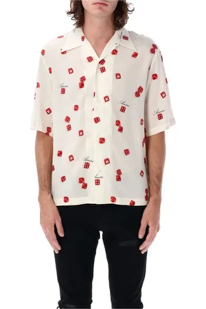 AMIRI Overhemden, Heren, Veelkleurig, XL, Dice Bowling Shirt