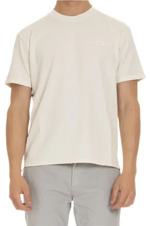 Autry Tops, Heren, Wit, XL, Katoen, Logo T-shirt Polo