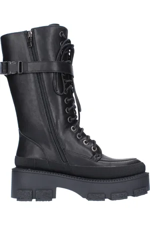 Alma en Pena Schoenen, Dames, Zwart, 37 EU, Leer, Veterschoenen van leer