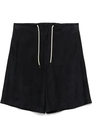 Emporio Armani Korte broeken, Heren, Blauw, S, Midnight Shorts met Koordtaille