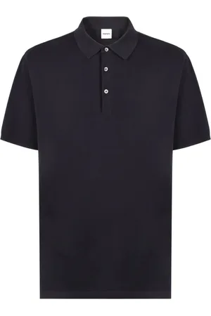 Aspesi Tops, Heren, Blauw, L, Katoen, Basic Polo Shirt