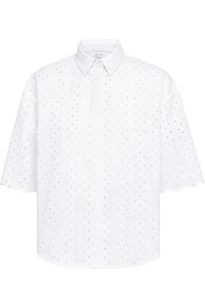MVP Wardrobe Blouses & Shirts, Dames, Wit, XS, Witte Kantoverhemd Klassieke Kraag