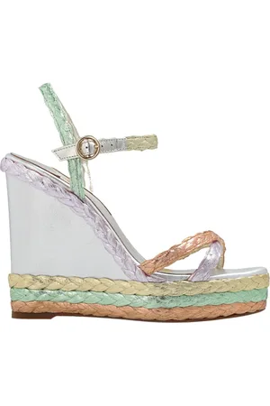 SOPHIA WEBSTER Schoenen, Dames, Veelkleurig, 36 1/2 EU, Leer, Sleehak Sandalen