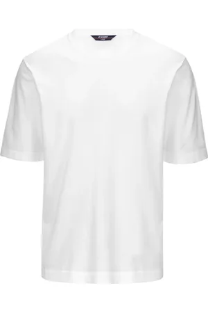 K-Way Tops, Heren, Wit, M, Witte T-shirt en Polo Mod. Combe