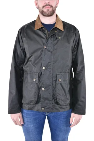 Barbour Jassen, Heren, Groen, XL, Katoen, Korte waxjas met moderne twist