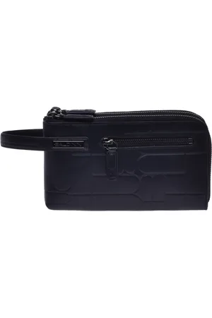 BALDININI Accessoires, Heren, Zwart, ONE Size, Leer, Wallet met Monogram
