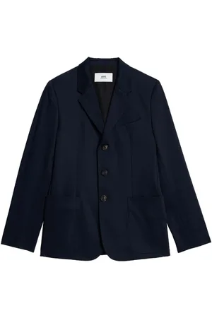 Ami Jassen, Heren, Blauw, L, Katoen, Sophisticated katoenen blazer