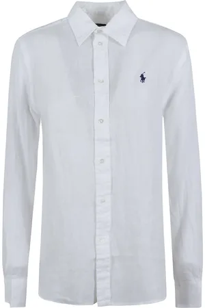 Ralph Lauren Blouses & Shirts, Dames, Wit, XS, Linnen, Knopen Voor Shirt