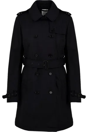 Aspesi Mantels, Dames, Blauw, S, Wol, Single-Breasted Jas Model 2N03 F517 Katz