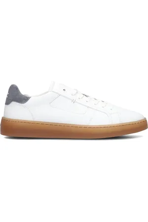 Greve Schoenen, Heren, Wit, 46 EU, Leer, Stijlvolle Wave Heren Sneakers
