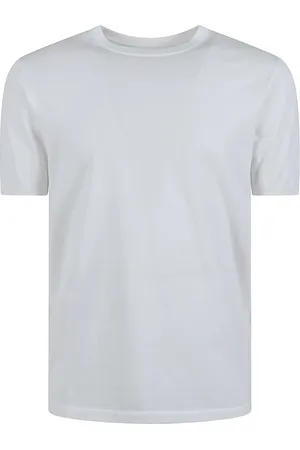 Aspesi Tops, Heren, Wit, L, Katoen, Zand Katoenen Jersey T-shirt