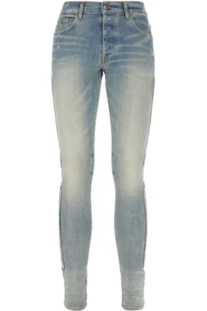 AMIRI Jeans, Heren, Blauw, W31, Katoen, 3D Bones Skinny Jean