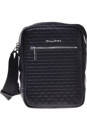BALDININI Tassen, Heren, Zwart, ONE Size, Leer, Crossbodytas