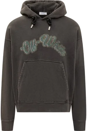 OFF-WHITE Sweatshirts & Hoodies, Heren, Bruin, L, Groene Bacchus Hoodie