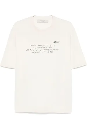 Golden Goose Tops, Heren, Wit, S, Stijlvolle T-shirts en Polos
