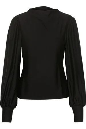 Gestuz Blouses & Shirts, Dames, Zwart, XS, Puff Top Blouse Zwart