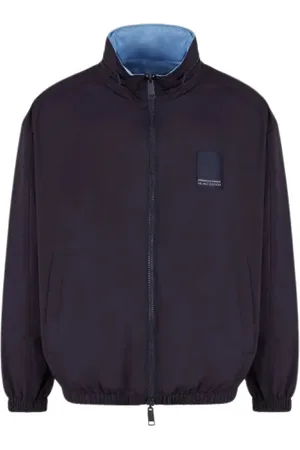 Armani Exchange Jassen, Heren, Blauw, S, Nylon, Marineblauw Sportjack