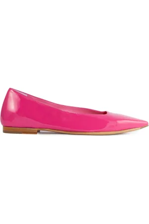 MARA BINI Schoenen, Dames, Roze, 37 1/2 EU, Fuchsia Lakleren Ballerina Schoenen