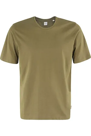 Aspesi Tops, Heren, Groen, L, Katoen, Jersey T-shirt met ronde hals