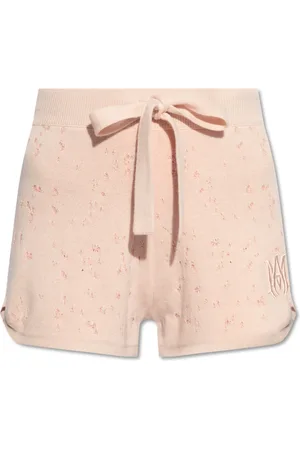 AMIRI Korte broeken, Dames, Roze, S, Cashmere Shorts
