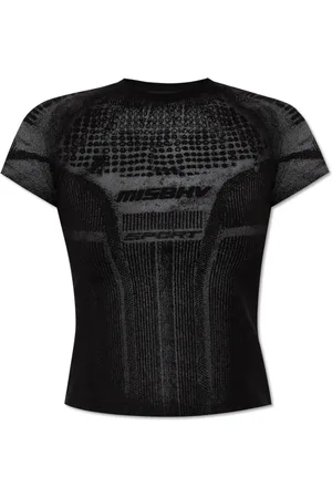 MISBHV Tops, Dames, Zwart, M, Katoen, Logo top