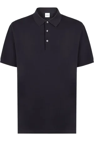 Aspesi Tops, Heren, Blauw, L, Katoen, Blauwe Button-Up T-shirts en Polo`s