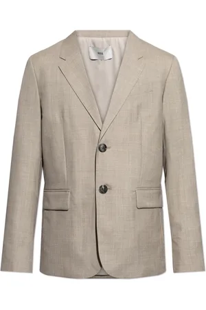 Ami Jassen, Heren, Grijs, S, Wol, Wolblazer