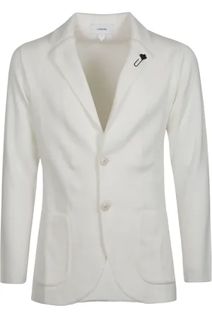LARDINI Jassen, Heren, Wit, L, Stijlvolle Herenjas