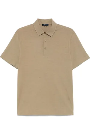 HERNO Tops, Heren, , M, Katoen, Jersey Katoenen Polo Shirt