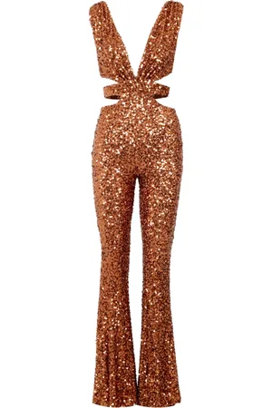 ANIYE BY Jumpsuits & Playsuits, Dames, Bruin, M, Pailletten, Jumpsuit