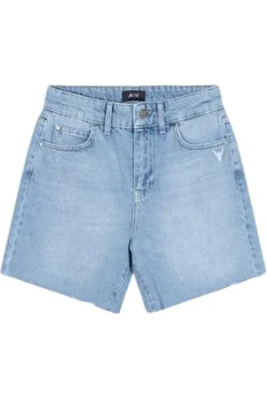 Alix the label Korte broeken, Dames, Blauw, S, Denim, Denim Shorts