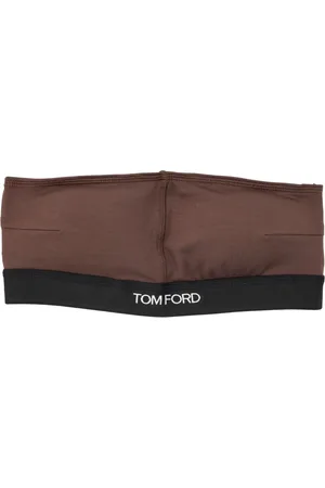 Tom Ford Ondergoed, Dames, Bruin, M, Donkerbruine Modal Bandeau Ondergoed