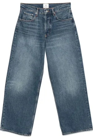 ANINE BING Jeans, Dames, Blauw, W27, Denim, Wide Leg Denim Jeans