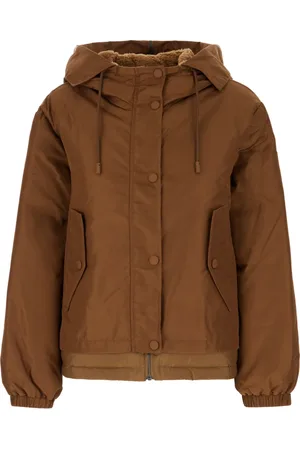 Max Mara Jassen, Dames, Bruin, S, Nylon, Stijlvolle Piumini Jas voor Vrouwen