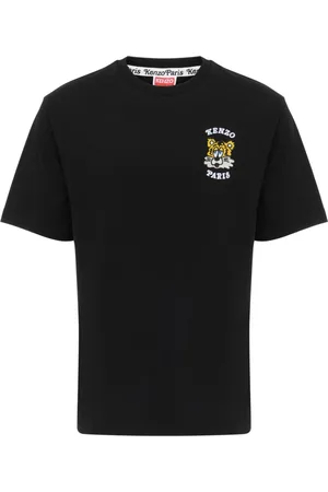 Kenzo Tops, Heren, Zwart, 2Xl, Verdy Collection Embroide Mode T-shirt
