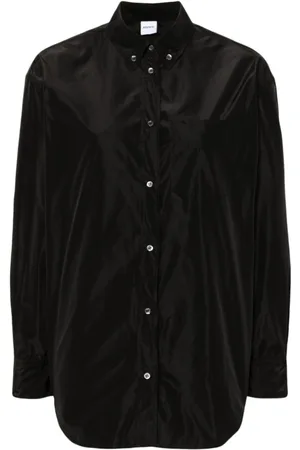 Aspesi Blouses & Shirts, Dames, Zwart, XS, Stijlvol Overhemd