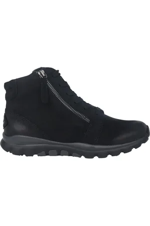 Gabor Schoenen, Dames, Zwart, 40 1/2 EU, Blauwe Rolling Enkellaars voor vrouwen
