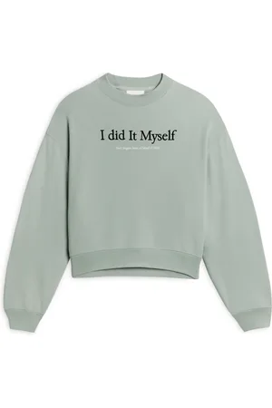 Axel Arigato Sweatshirts & Hoodies, Dames, Blauw, L, Katoen, I Did It Myself Sweatshirt
