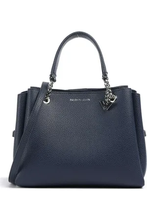 Emporio Armani Tassen, Dames, Blauw, ONE Size, Stijlvolle Schoudertas met Charme