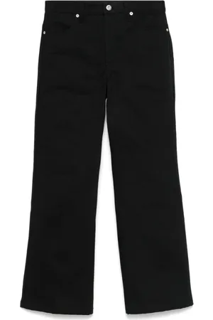 Jil Sander Jeans, Dames, Zwart, W25, Zwarte Klassieke Jeans met Verborgen Rits