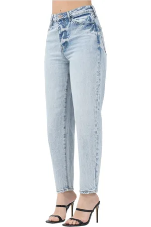 Armani Exchange Jeans, Dames, Blauw, W28, Denim, Lichtblauwe Denim Jeans