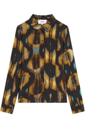 Bash Blouses & Shirts, Dames, Veelkleurig, S, Leer, Flowy Shirt met Print