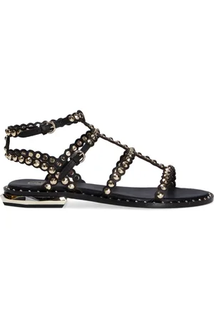 Ash Schoenen, Dames, Zwart, 36 EU, Leer, Lage Sandalen