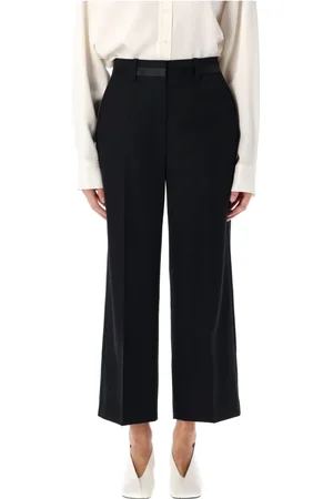 ANINE BING Broeken, Dames, Zwart, S, Wol, Wol Louisa Broek