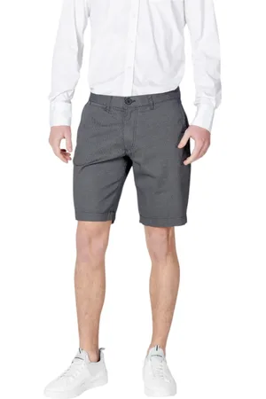 Armani Exchange Korte broeken, Heren, Blauw, W38, Katoen, Katoenen Shorts