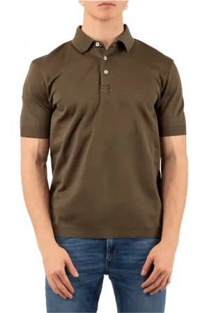 HERNO Tops, Heren, Groen, 2Xl, Stijlvolle Polo Jas
